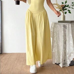 Elegant Yellow Maxi Dress